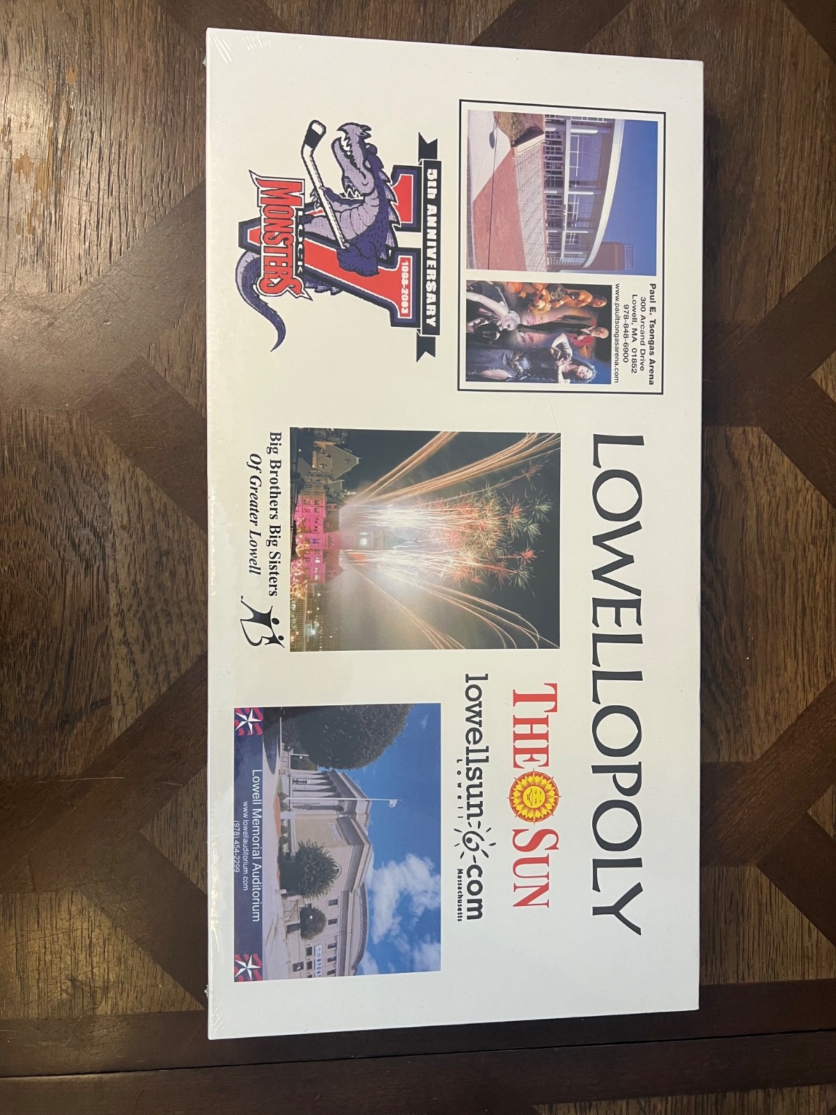 Lowelloply , Monopoly-style board game celebrating the city of Lowell NEW!!