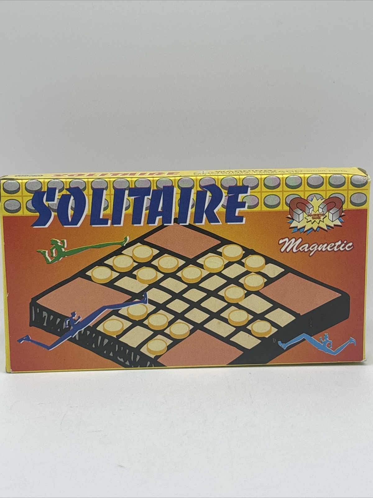 Vtg Magnetic Solitaire Mini Game UK & China Design REG Super Accord Inc