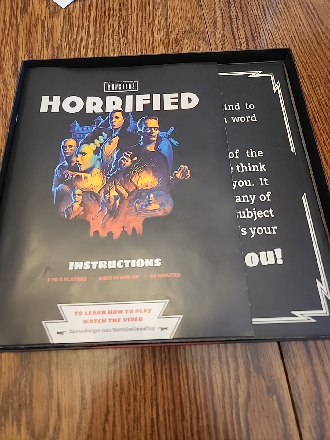 Used/CIB – Horrified Universal Monsters Strategy Board Game