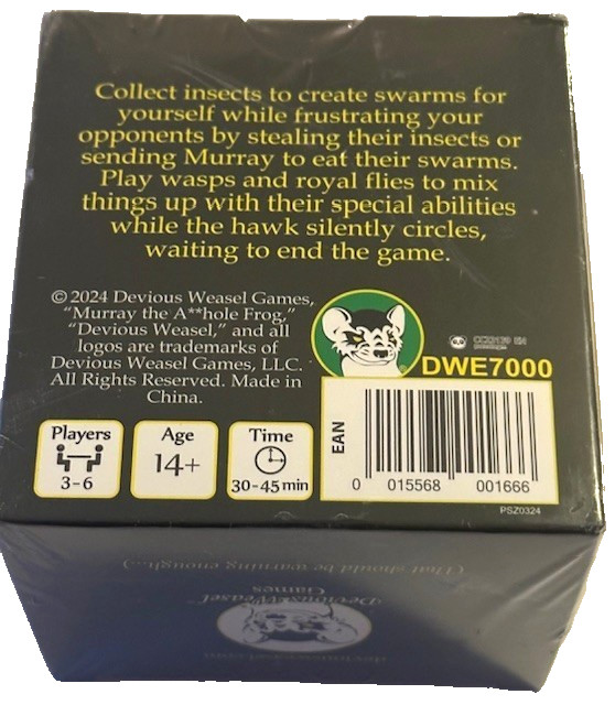 Devious Weasel Games ~ Murray the A**hole Frog Destruction Card game Collection