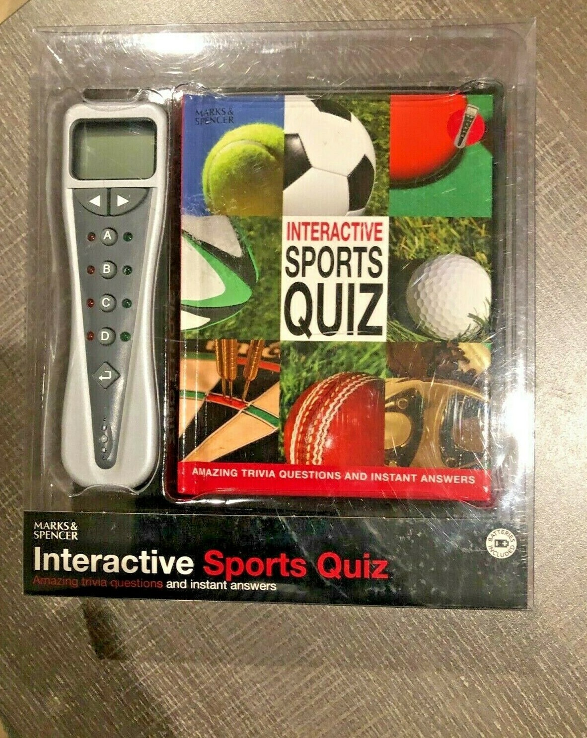 Marks & Spencer Interactive Sports Quiz NEW and SEALED Gift Brain Teaser
