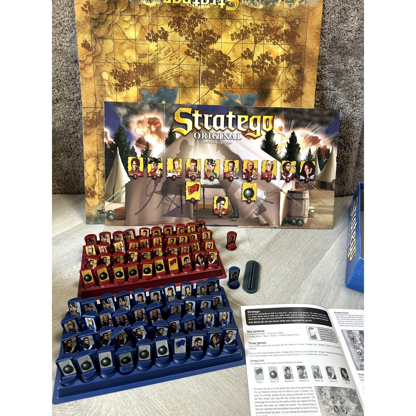 Stratego Original Board Game Royal Jumbo Patch Battlefield Strategy