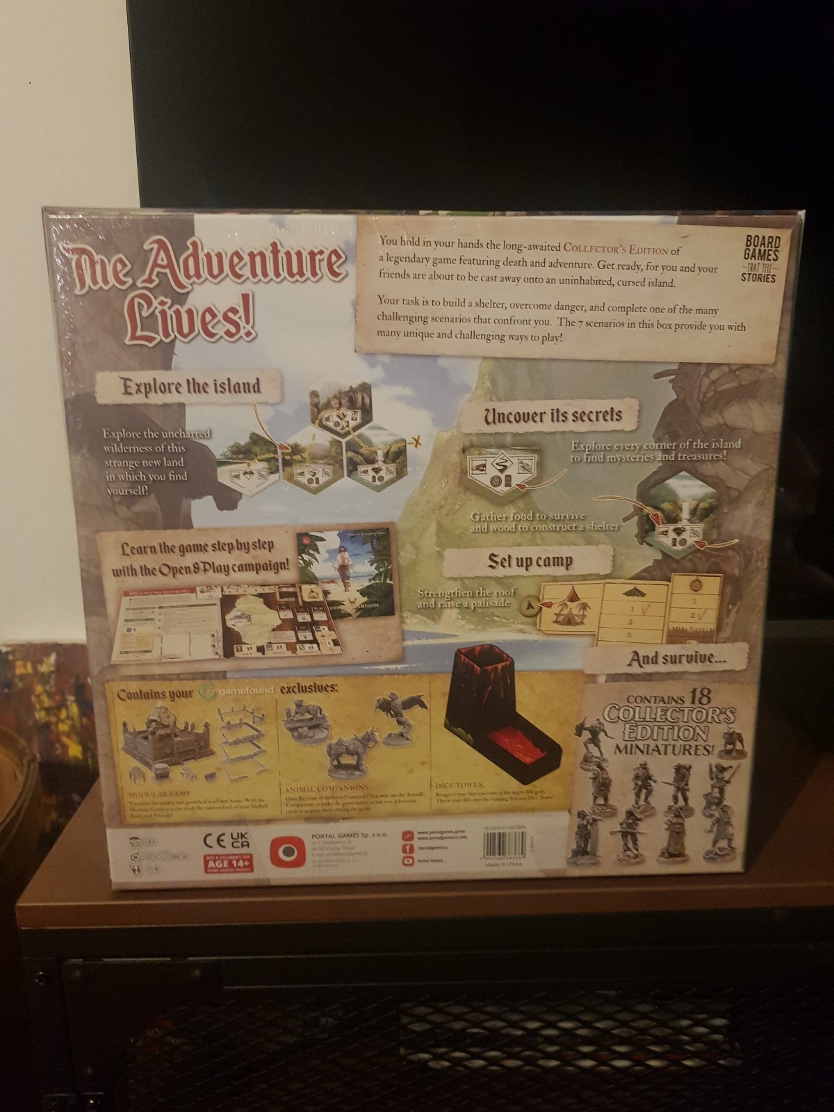 ROBINSON CRUSOE Collector’s Edition Gamefound Everything New, Book of Adventures