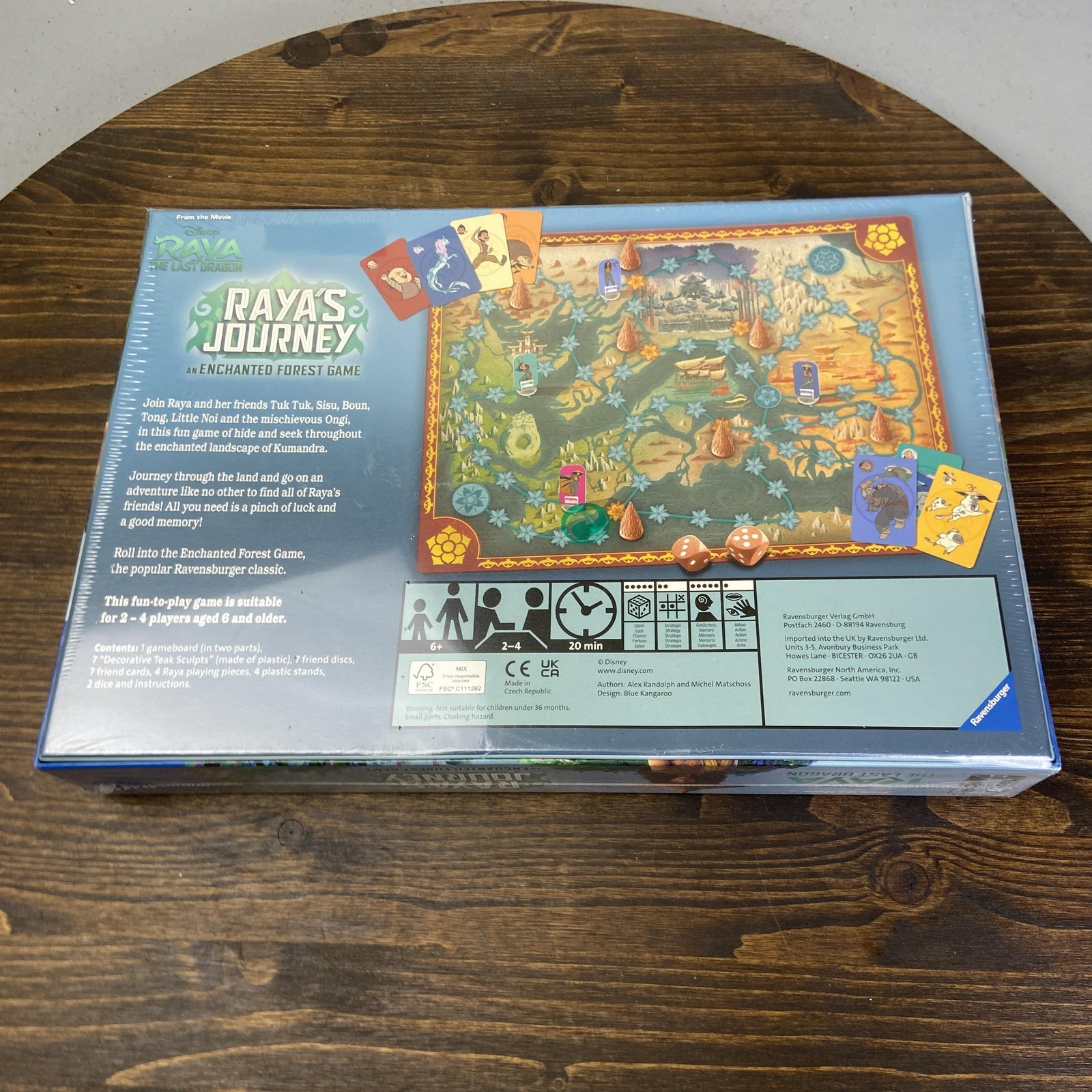 Ravensburger Raya’s Journey Enchanted Forest Disney Board Game 6+ 2-4 Players