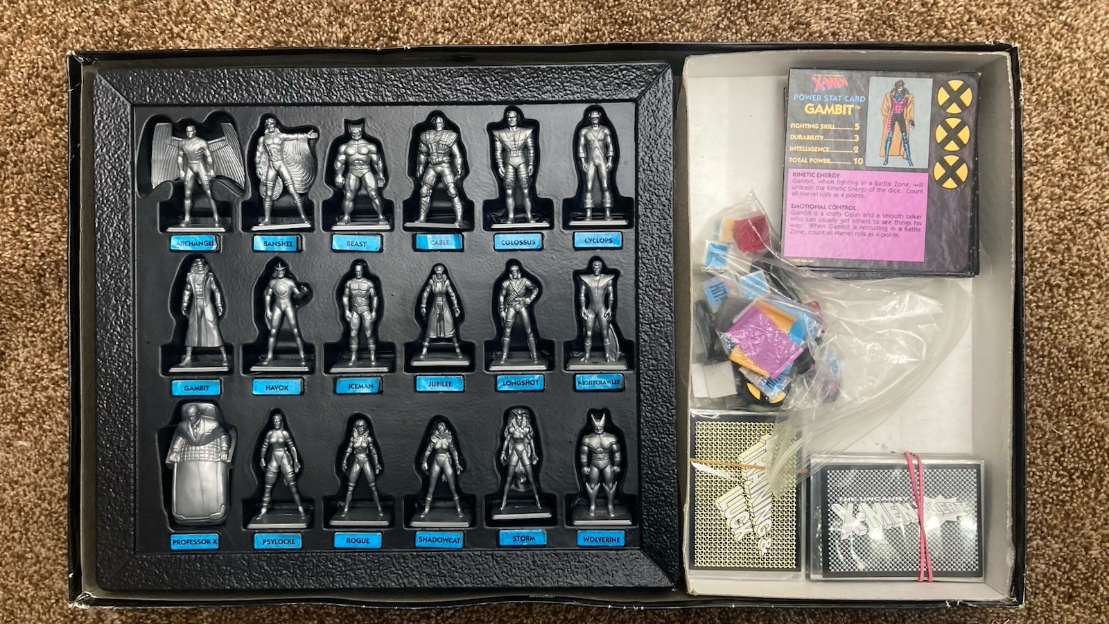 COMPLETE Uncanny X-Men Alert Adventure Game 1992 Pressman Board Game