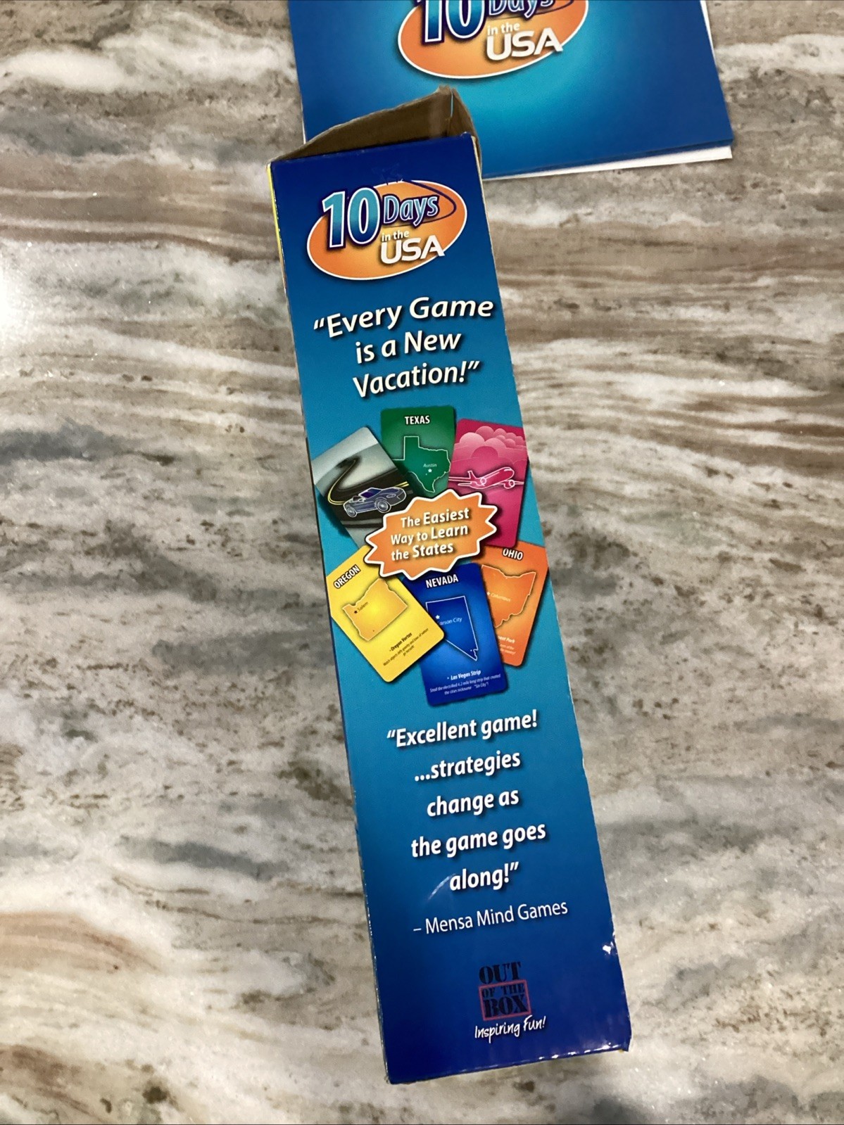 10 Days in the USA Board Game – Family Edition (2014) ~ COMPLETE