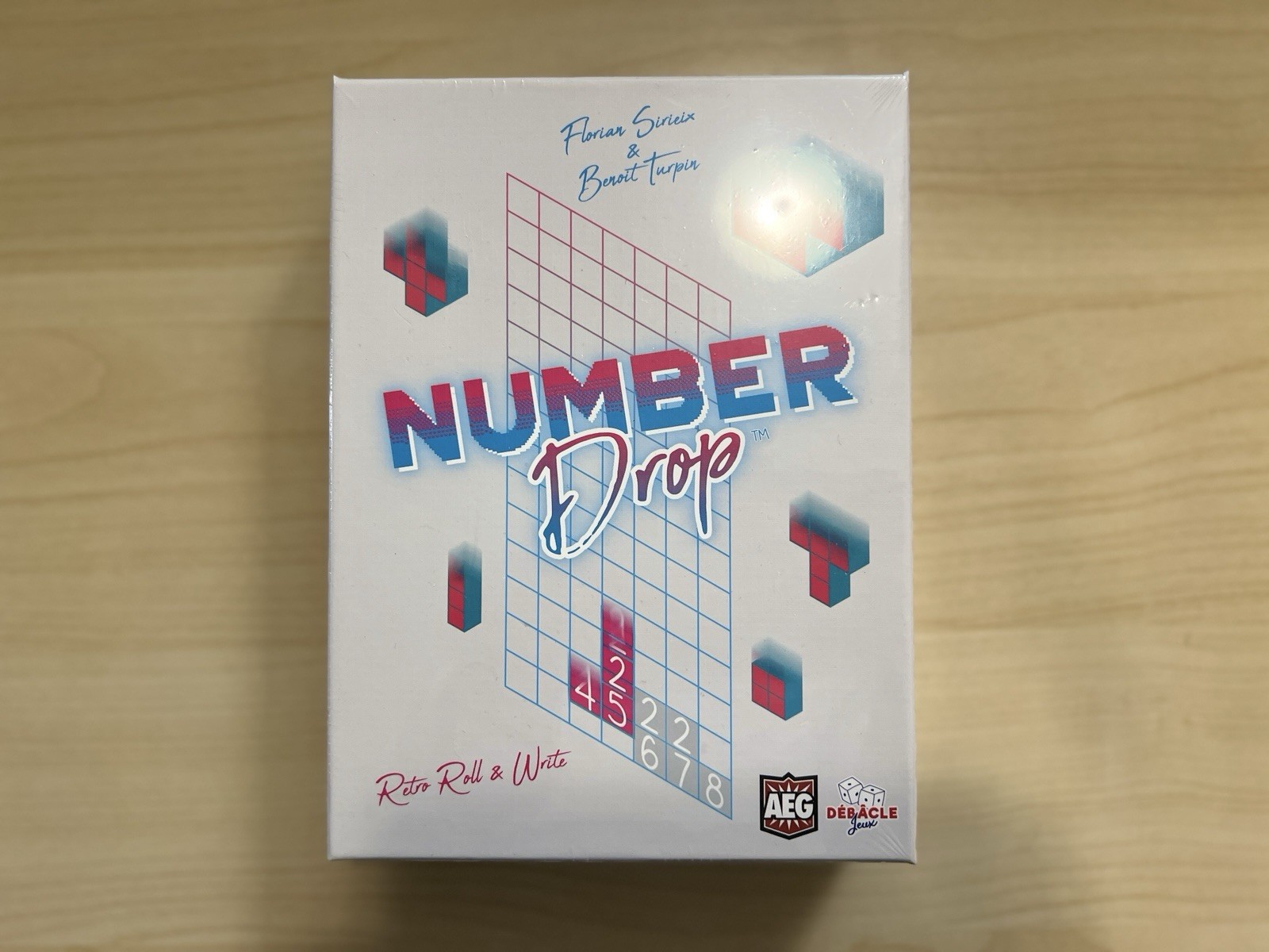 [new] Number Drop Retro Roll & Write Video Game Theme AEG