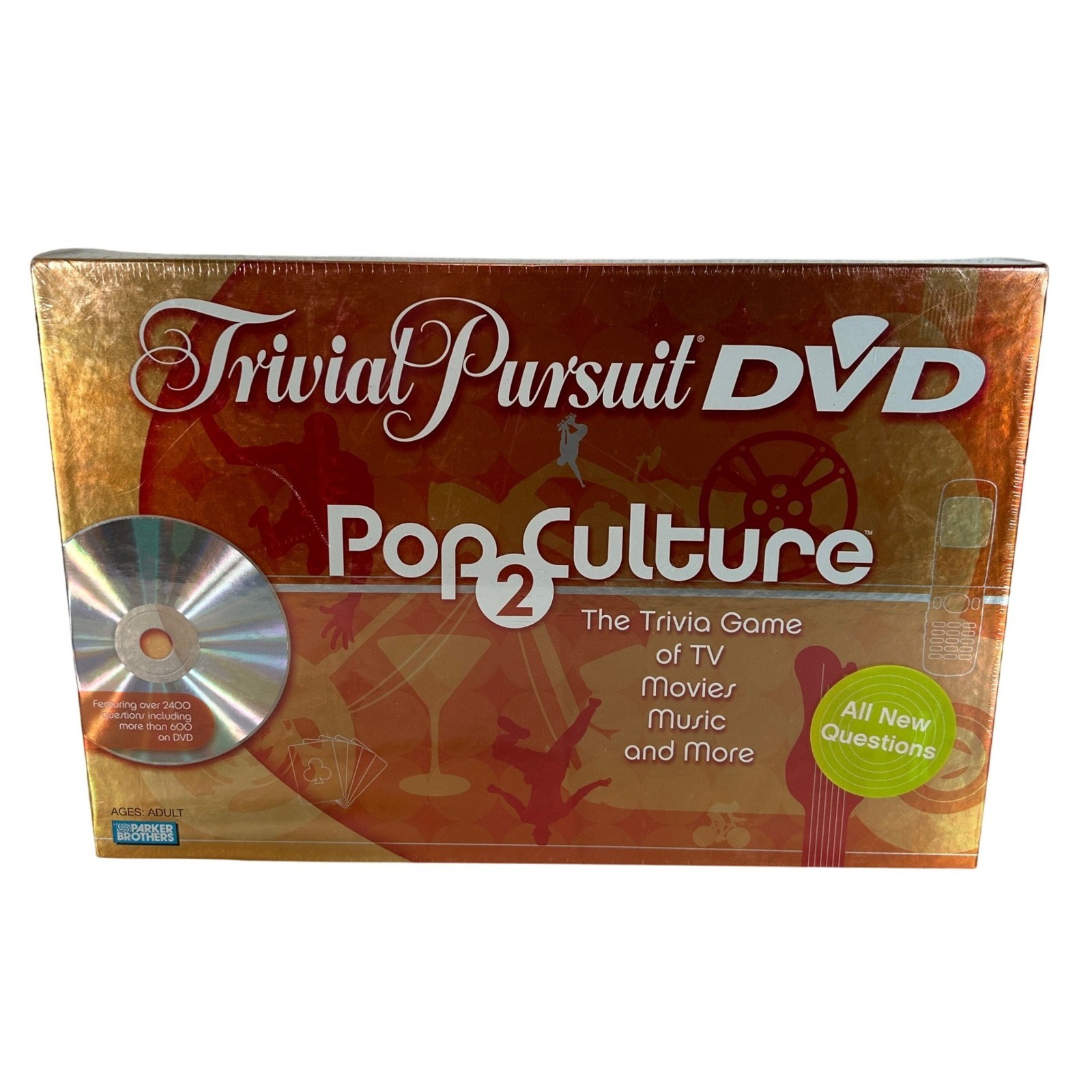Trivial Pursuit DVD Pop Culture 2 Trivia Game Parker Brothers New Sealed