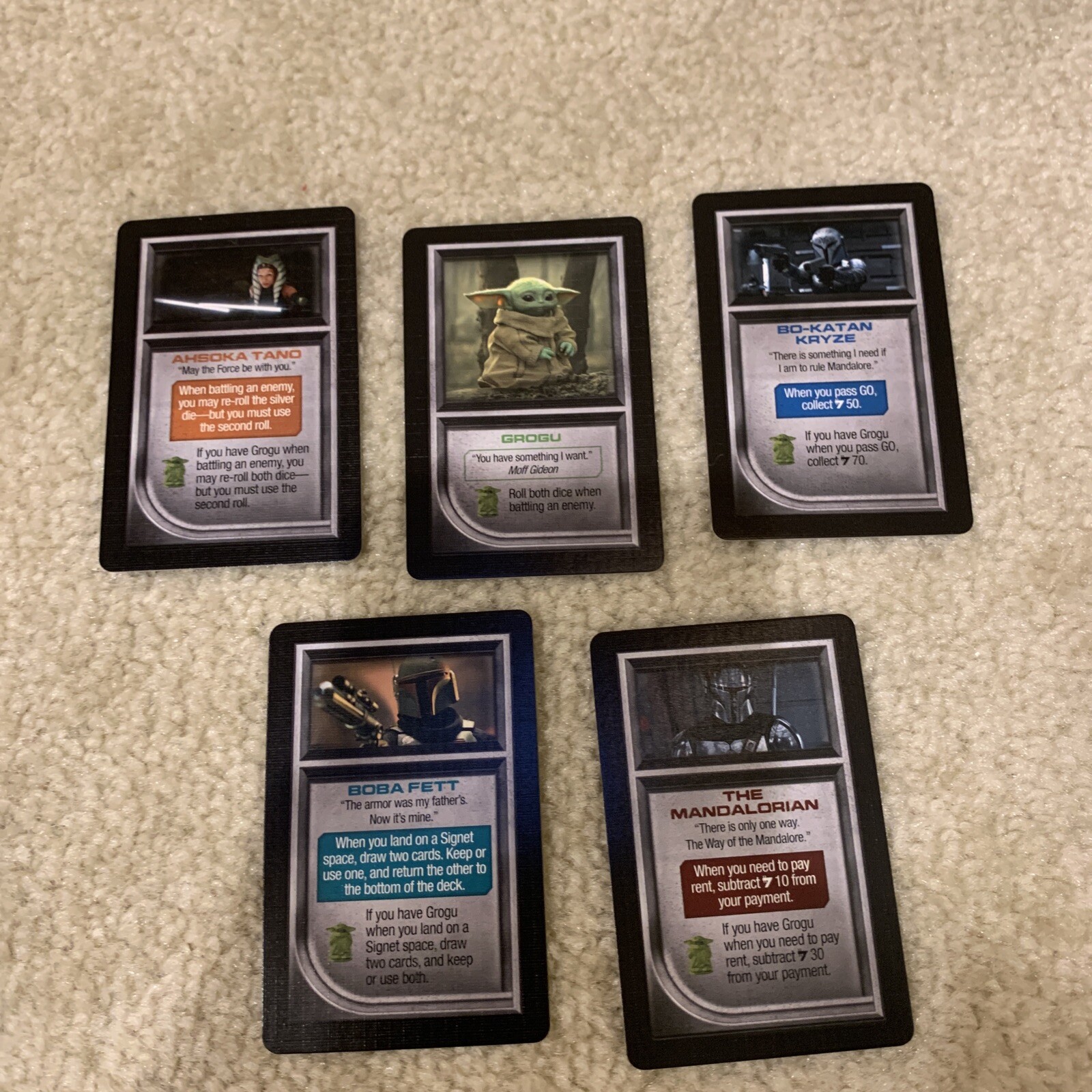 Star Wars The Mandalorian Edition Monopoly Board Game Complete Grogu Hasbro 2021