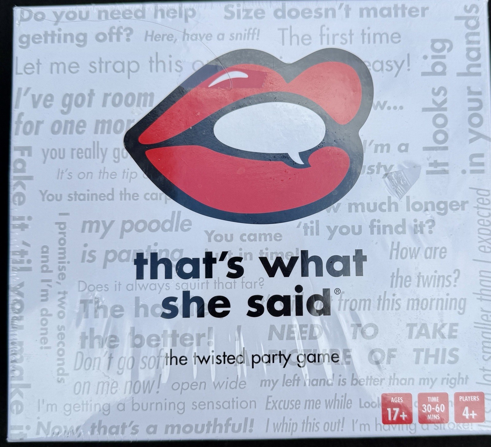 That’s What She Said Adult Party Game Base Set Twisted Innuendos NIB Sealed