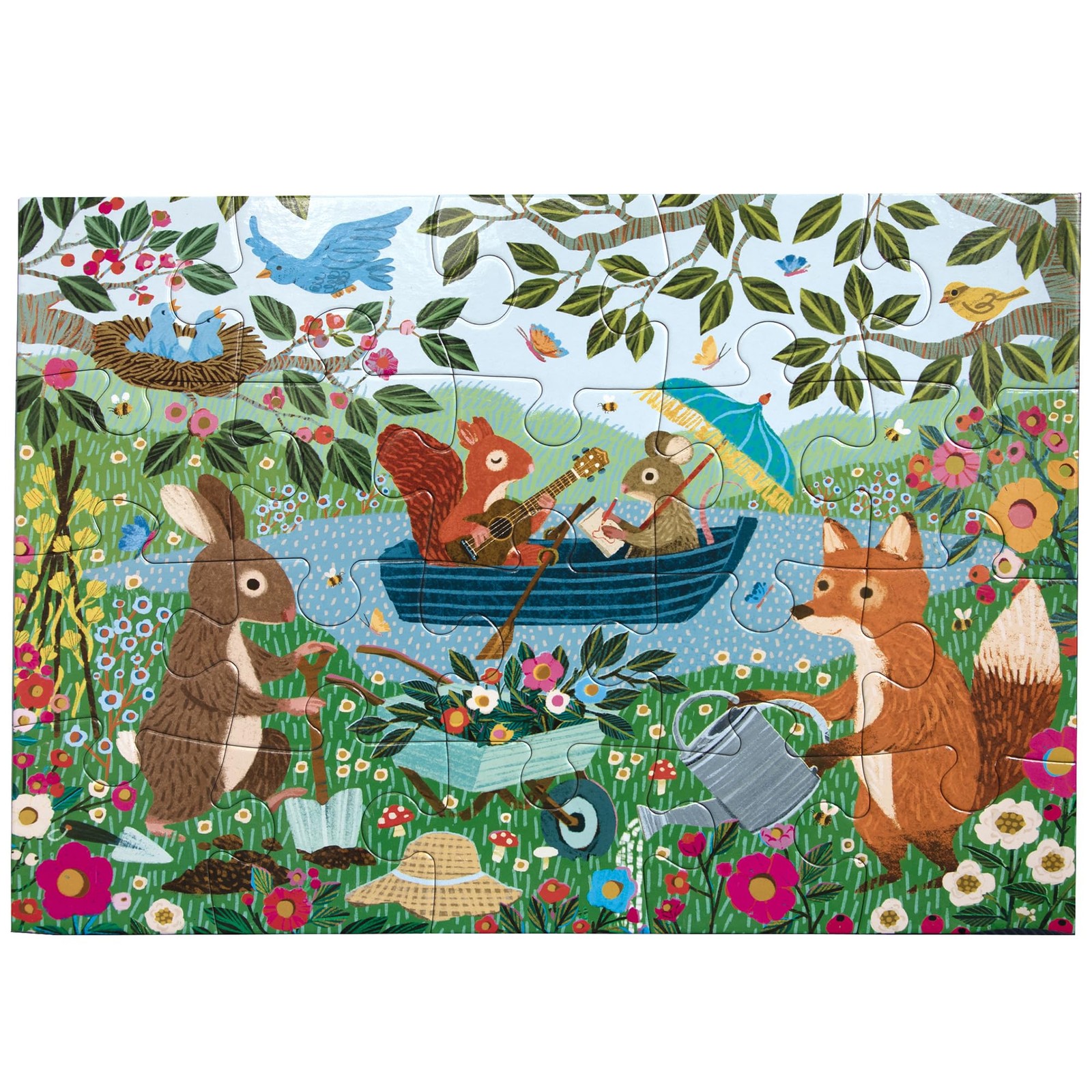 Jigsaw Puzzle 20 Piece Garden Animals Large Pieces Children eeBoo Childrens