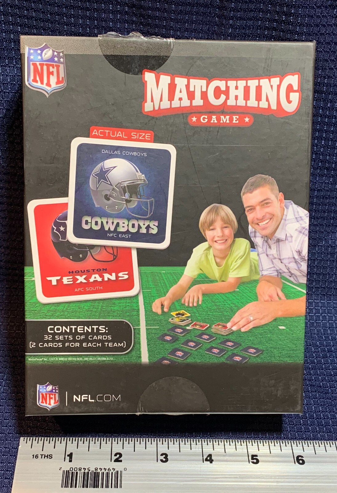 NFL Football Matching Game All 32 Teams Memory Game-family fun COMPLETE