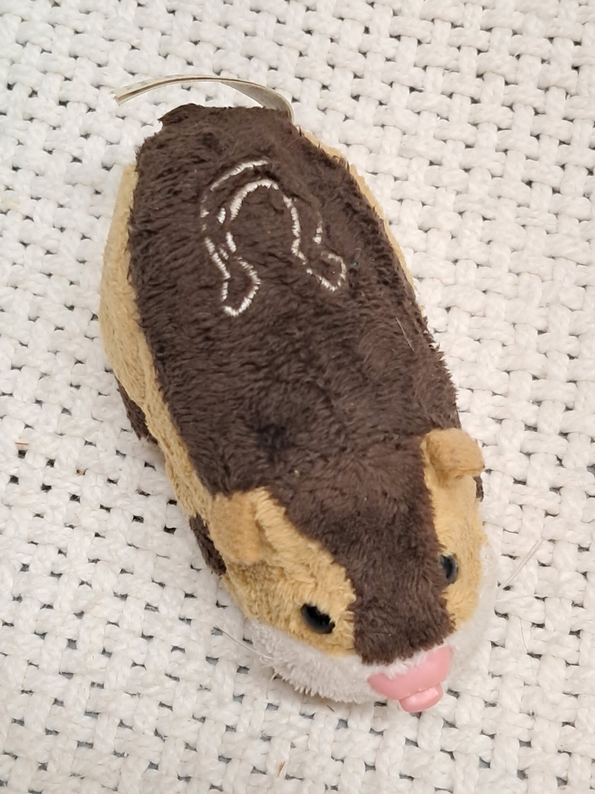 Zhu Zhu Pets brown tan colored pink nose Electronic Hamster 2008 New batteries