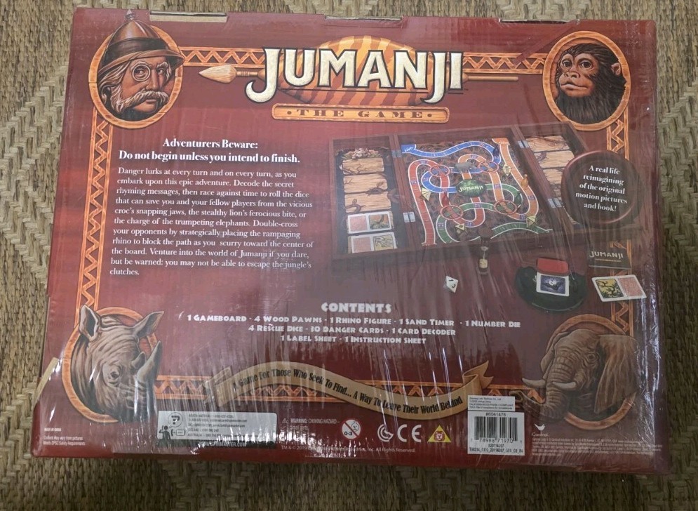 Cardinal Jumanji Game in a Real Wooden Box