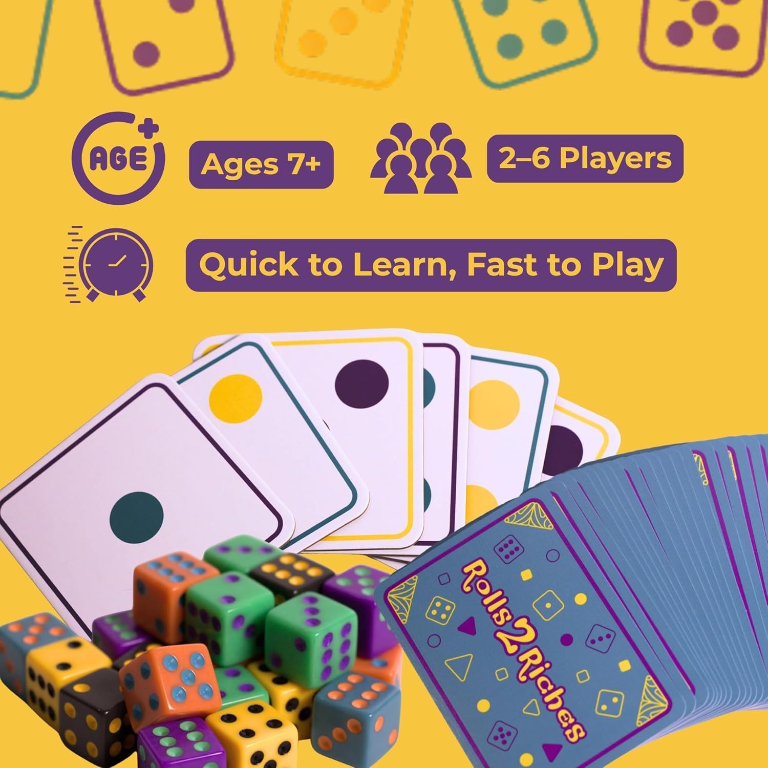 Travel-Friendly Rolls 2 Riches Game: Dice, Cards & Strategy for Outdoor Fun