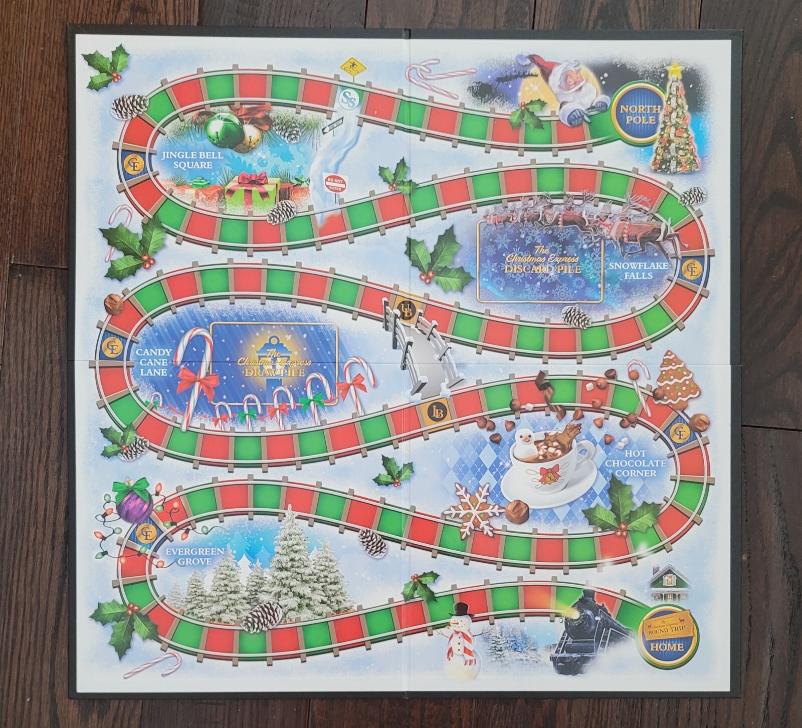 THE CHRISTMAS EXPRESS GAME Board Game COMPLETE GAME 8 Years & Up 2-4 PLAYERS