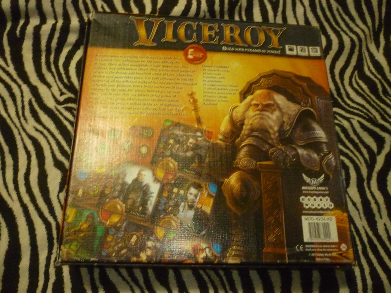 Viceroy Board Game – Used – Missing 1 Gemstone