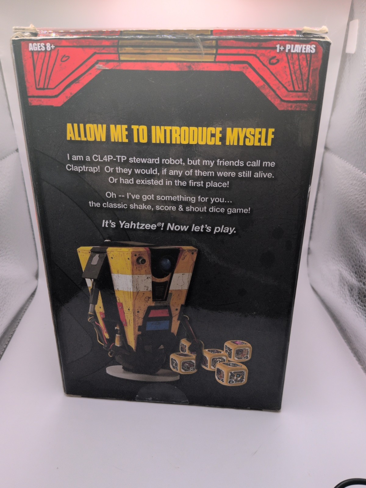 Borderlands CL4P-TP Clap Trap (Yahtzee Classic Dice Rolling Game) Cracked Box