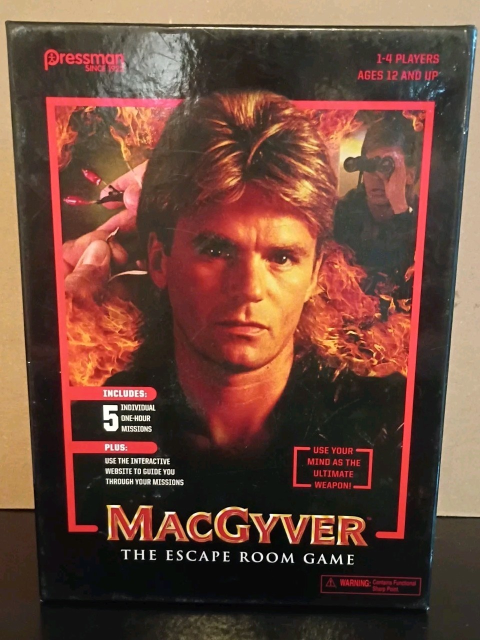 MacGyver: The Escape Room Game Complete 2018 Pressman 1 to 4 Players Ages 12 +