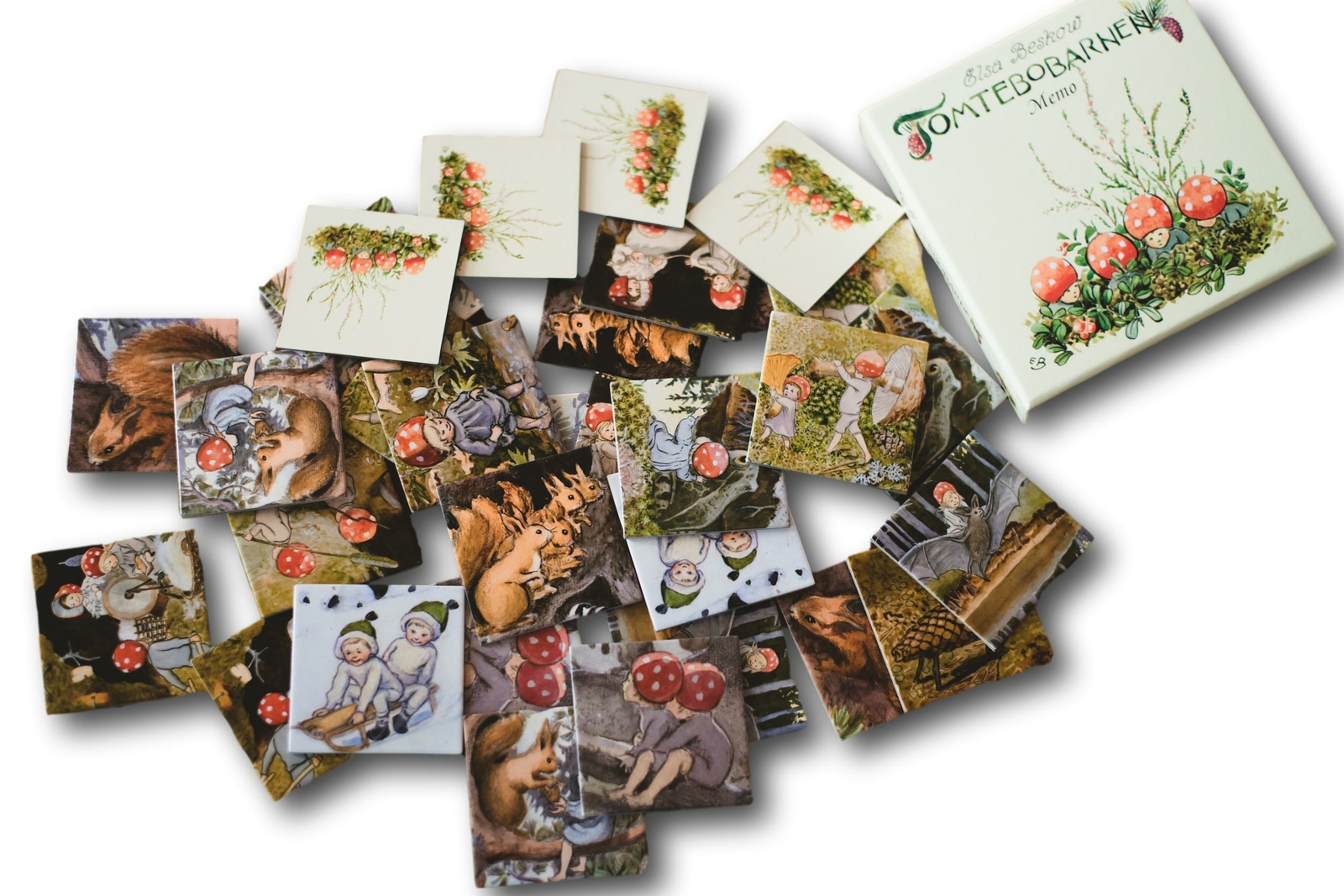 Elsa Beskow “Tomtebobarnen” or Children of the Forest Memory Game (32 cards – 16