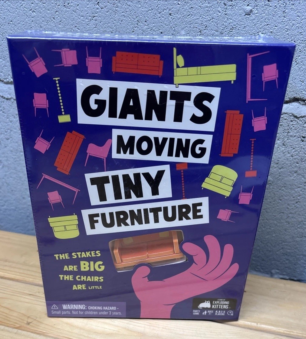 Giants Moving Tiny Furniture – Game by Exploding Kittens New In Box