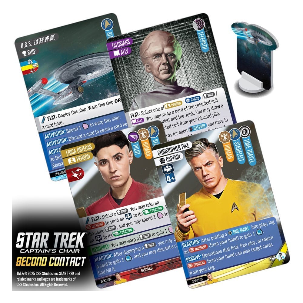 Star Trek: Captain’s Chair Second Contact – Deck Building Game Expansion