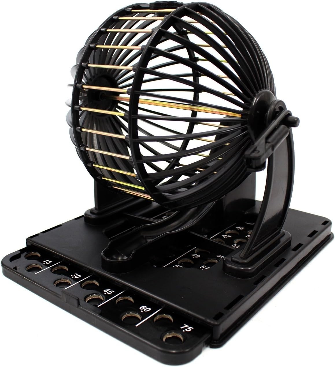 Bingo Machine Cage Game Set with Balls Classic Cage Bingo Tray Multi Player