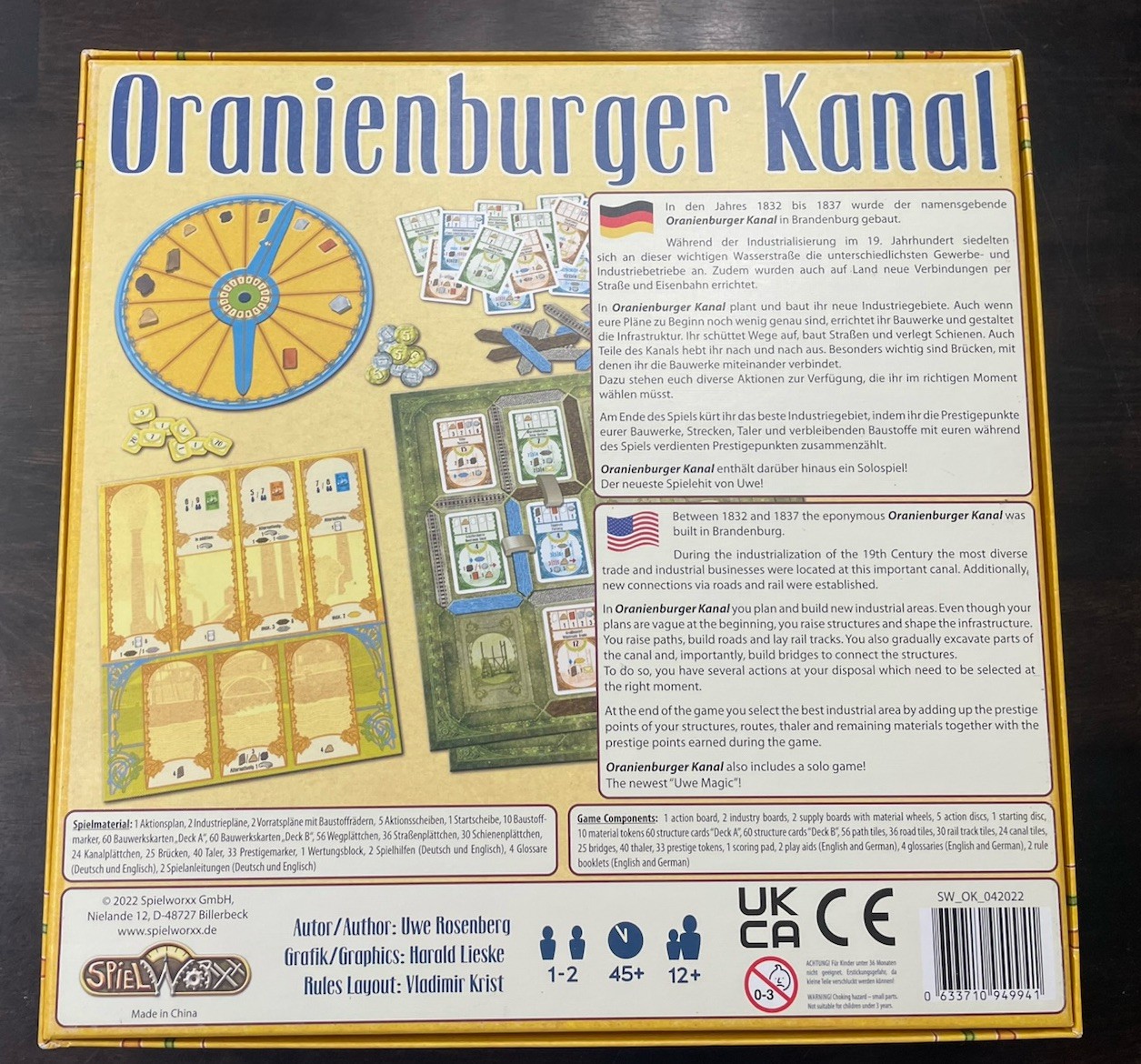 Oranienburger Kanal Board Game Spielworxx (German/English Ed) w/ 2 Expansions
