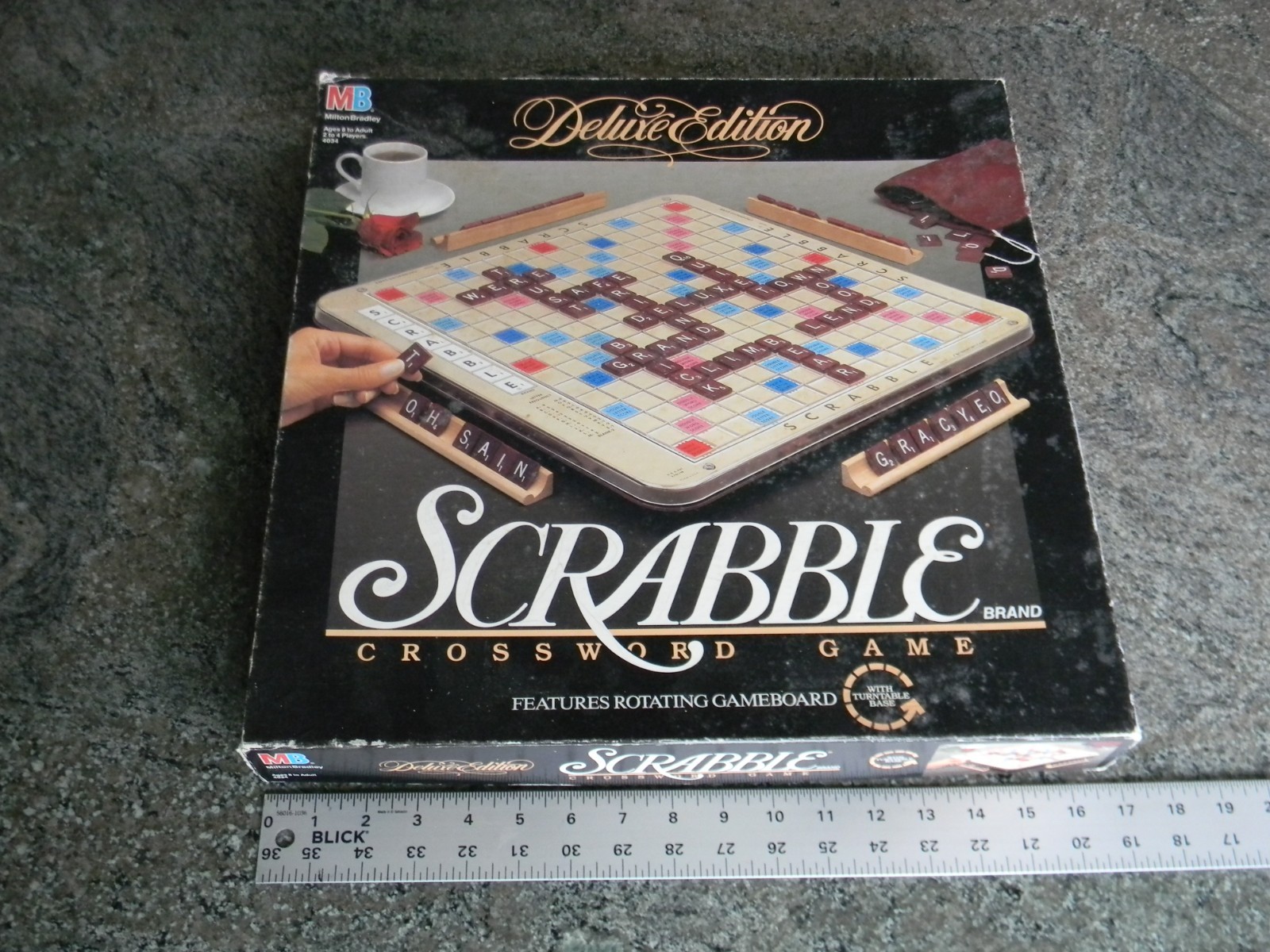 Milton Bradley 4034 Scrabble Deluxe Edition Board Game