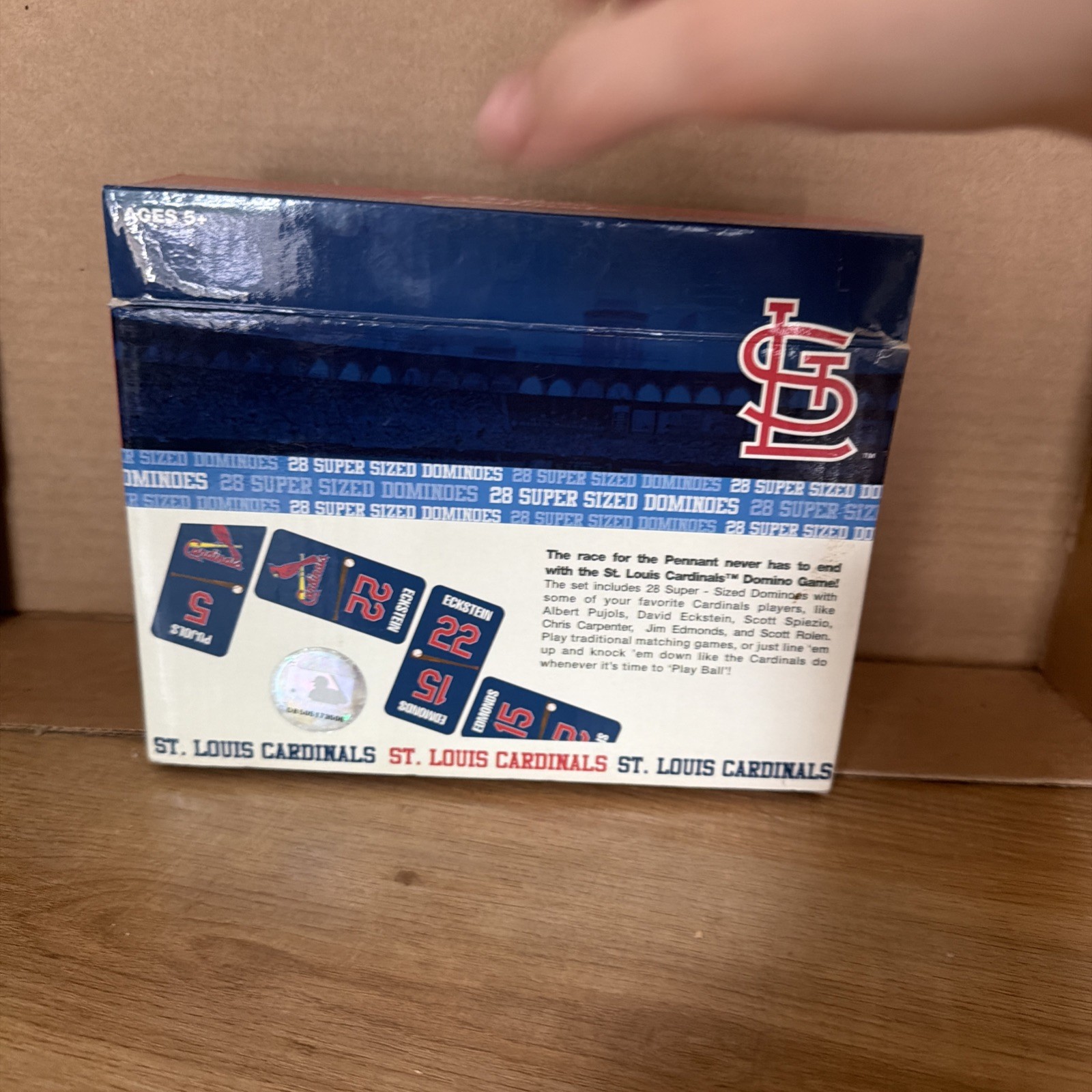 NIB MLB Sababa Toys 2007 St. Louis Cardinals 28 Super Sized Dominoes Collectible
