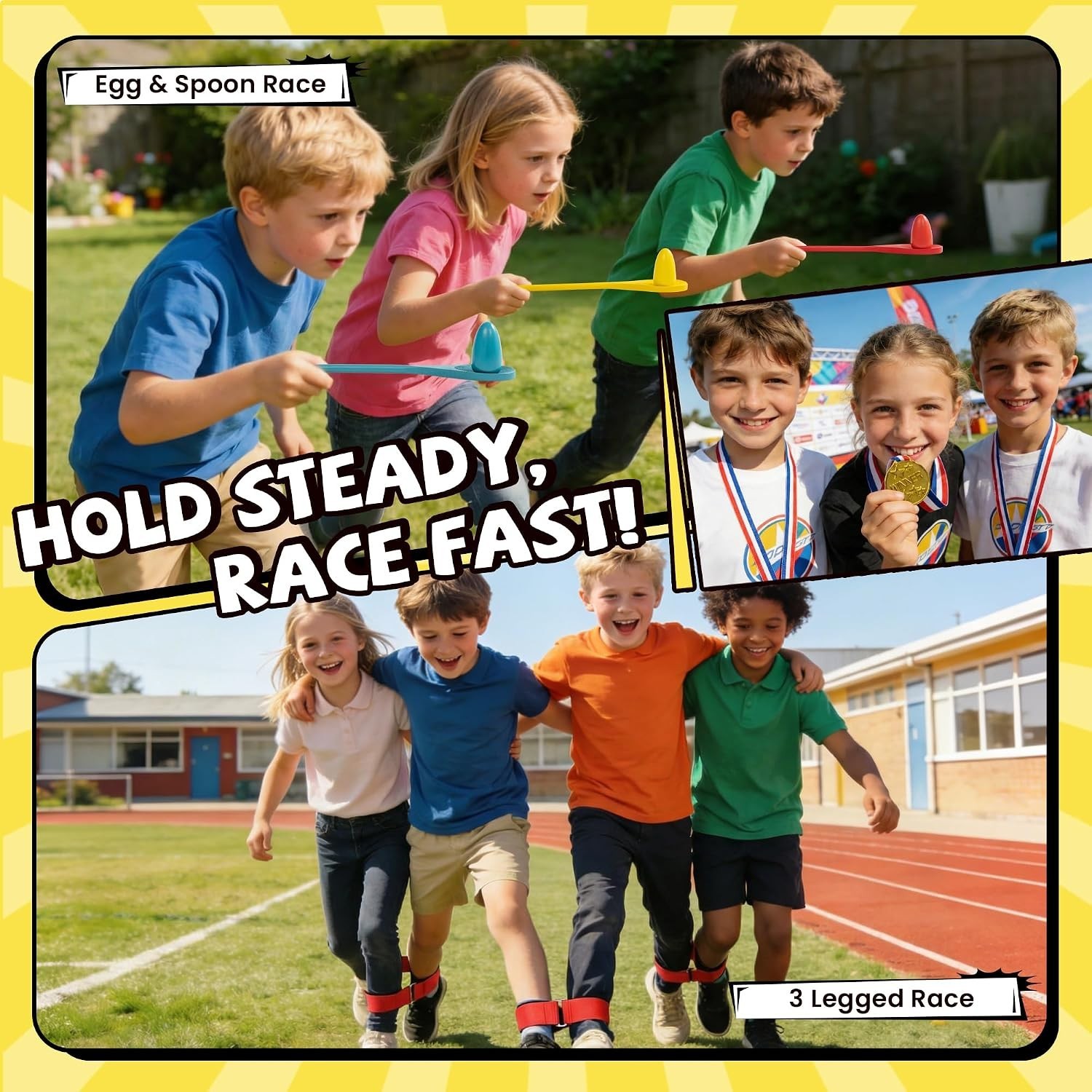 Complete 57 PC Field Day Games Set for Kids & Adults – Carnival Fun Awaits!