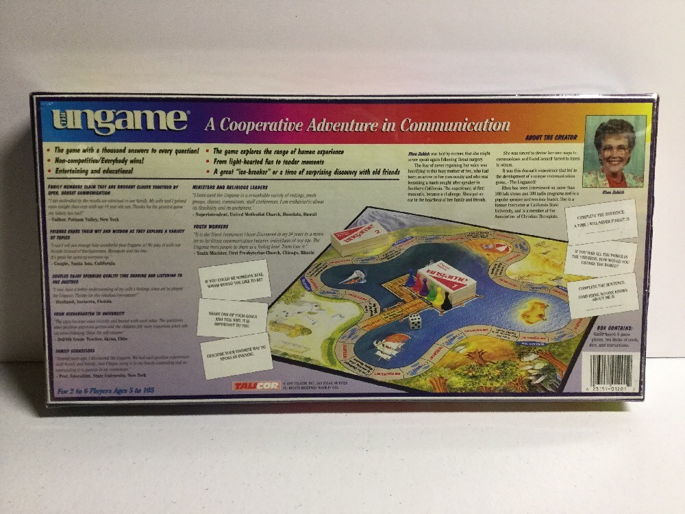 Talicor 1996 The Ungame Christian Version Board Game Complete!