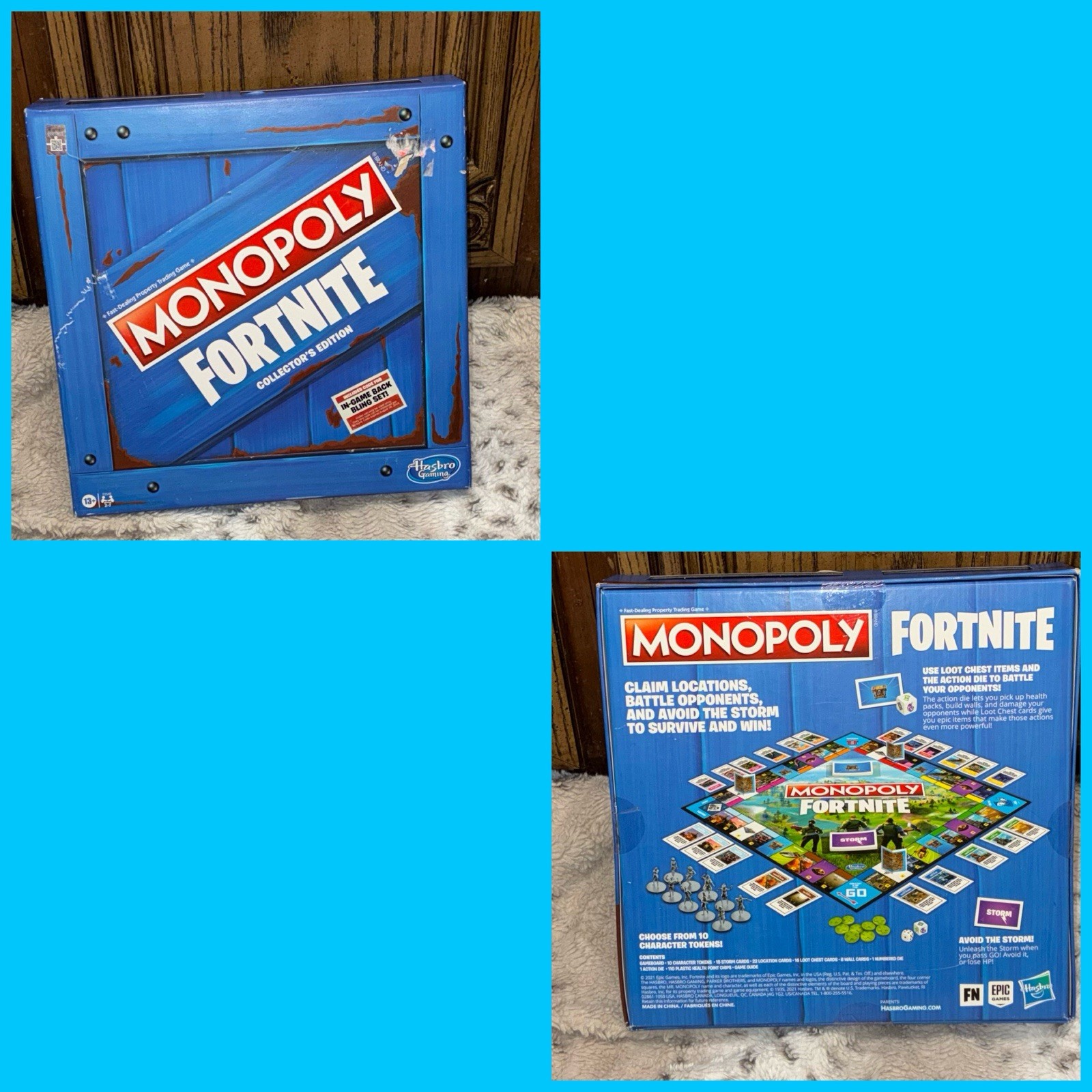 Hasbro Gaming Monopoly Fortnite Collector’s Edition Board Game