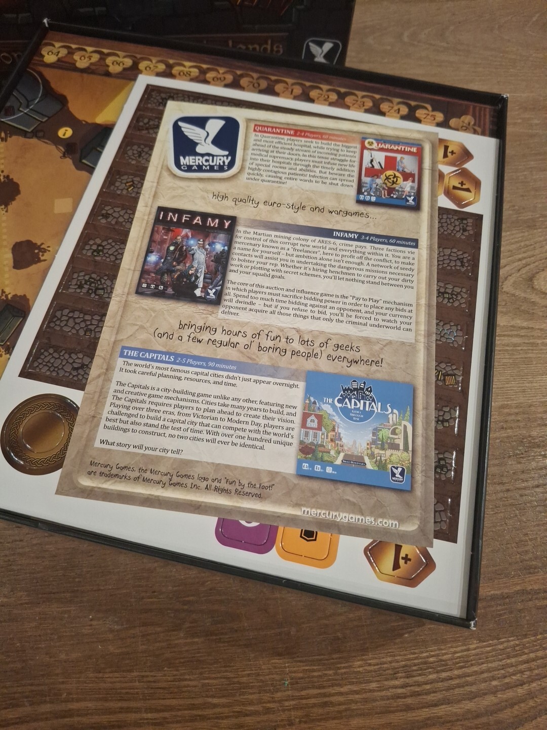 NEW In Box Mercury Games The Walled City-Londonderry & Borderlands