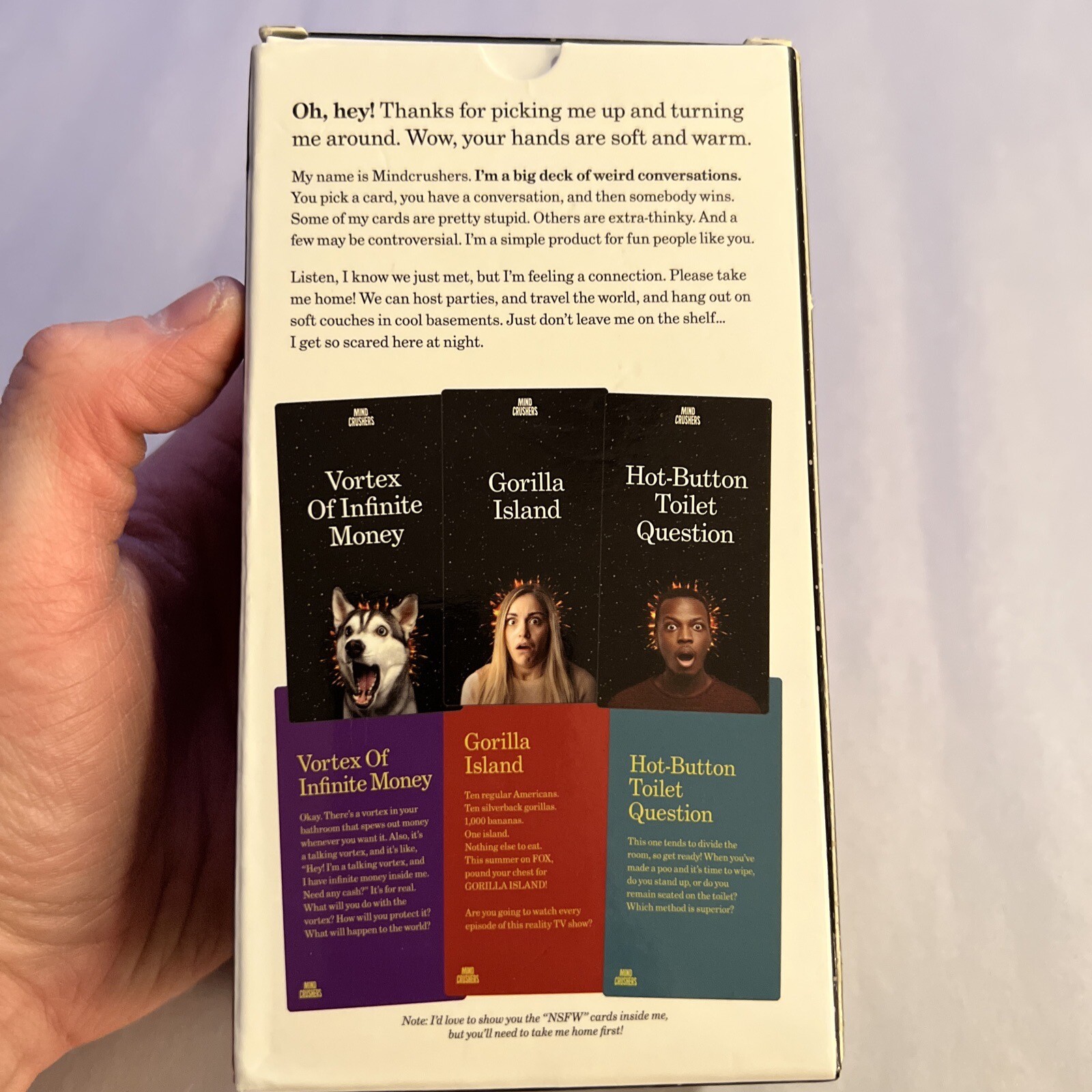 MIND CRUSHERS Card Game by Creators of Cards Against Humanity 3-10 Players 17+