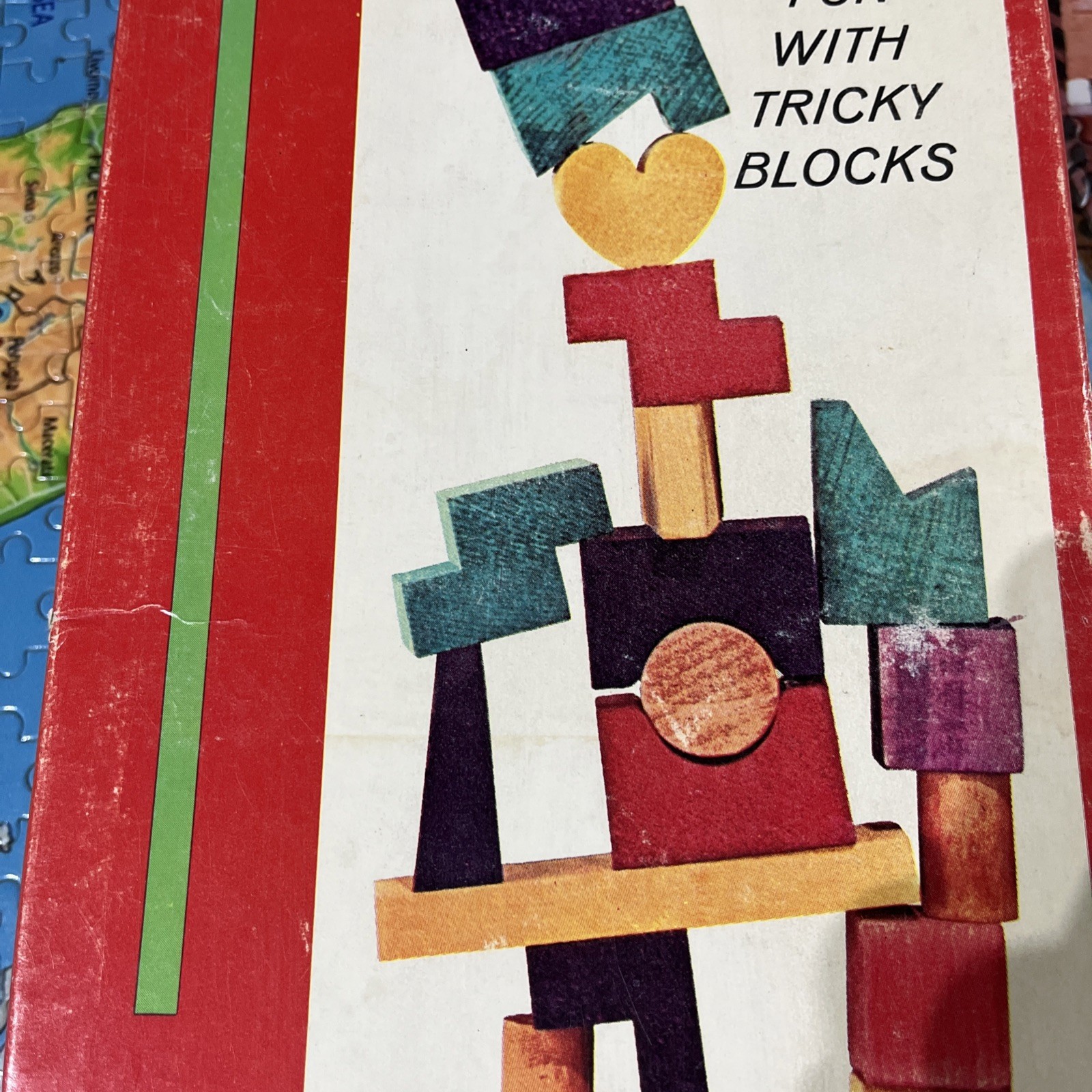 Saalfield Prestige Toys 1954 Vintage Blockhead Party Game All Ages