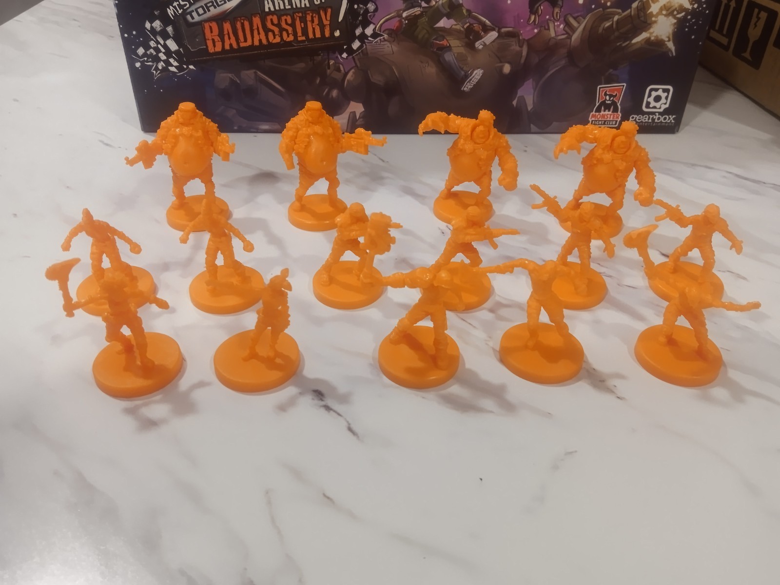 Borderlands Mister Torgue’s Arena Of Badassery Core Box Miniatures Lot No Cards