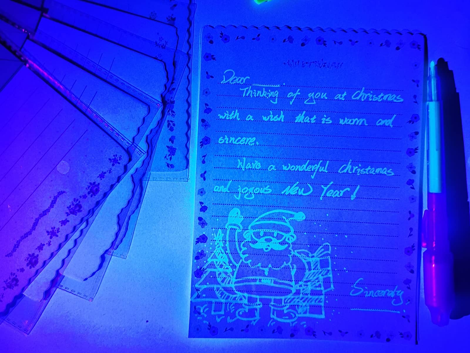 SCStyle Invisible Ink Pen 10Pcs with UV Light Magic Marker for Secret Message…
