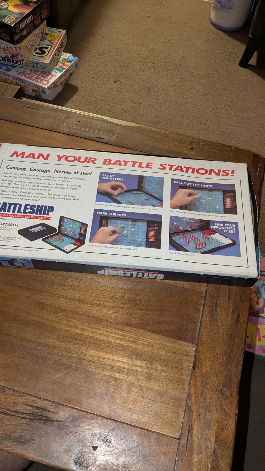 BATTLESHIP Strategy War Game Complete 1990 MB Nice Condition For Age