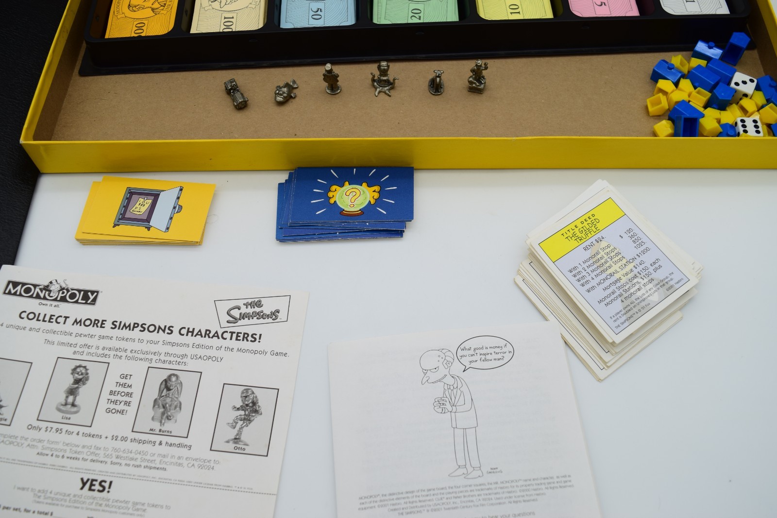 The Simpsons Monopoly Board Game Welcome to Springfield Parker Brothers Homer