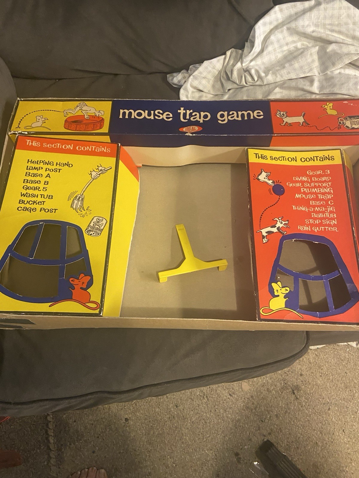 Vintage- 1963 Mouse Trap Board Game – Ideal Original Box – Complete