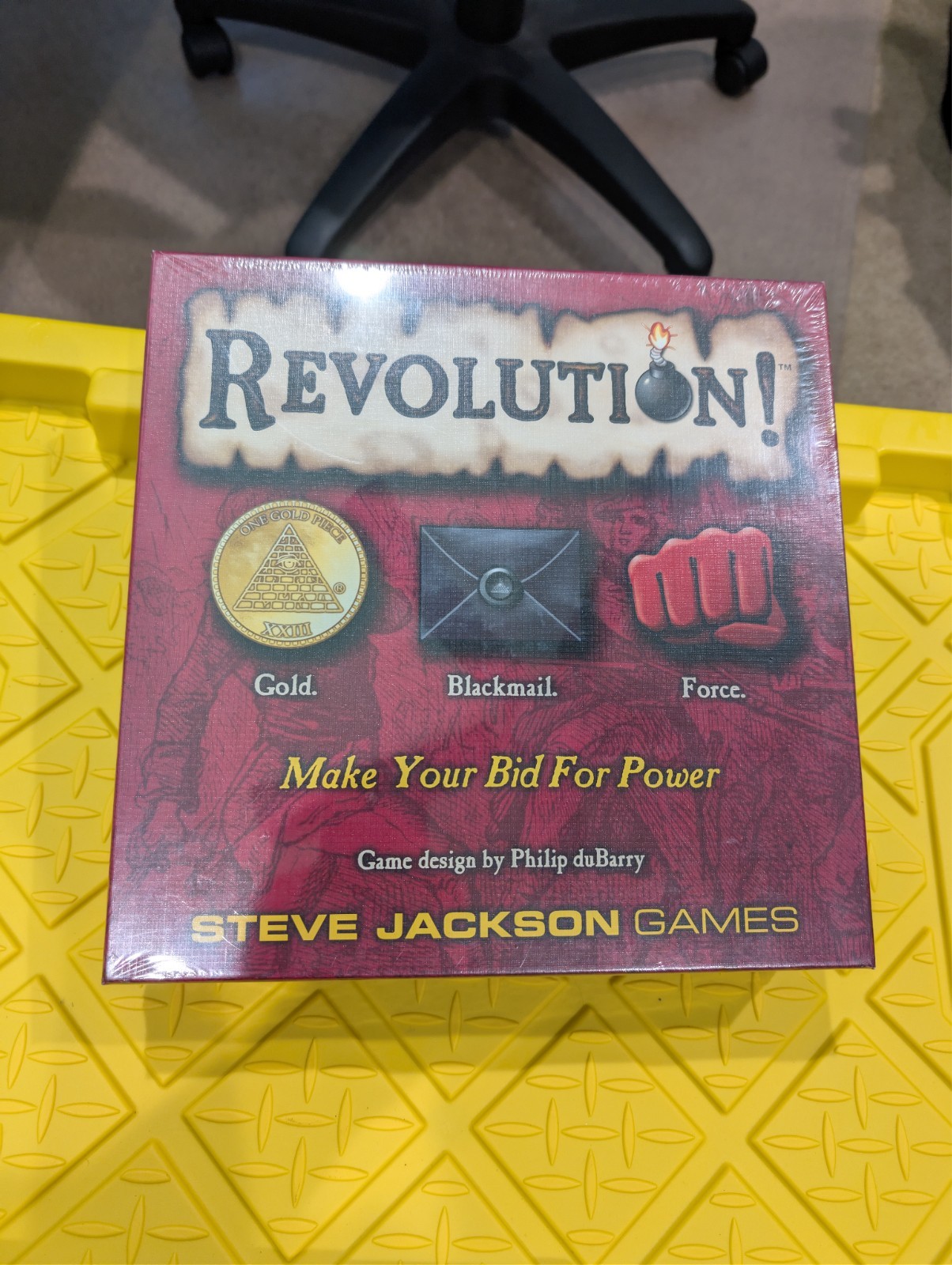 Revolution! Board Game Steve Jackson Complete – First Edition – Sealed