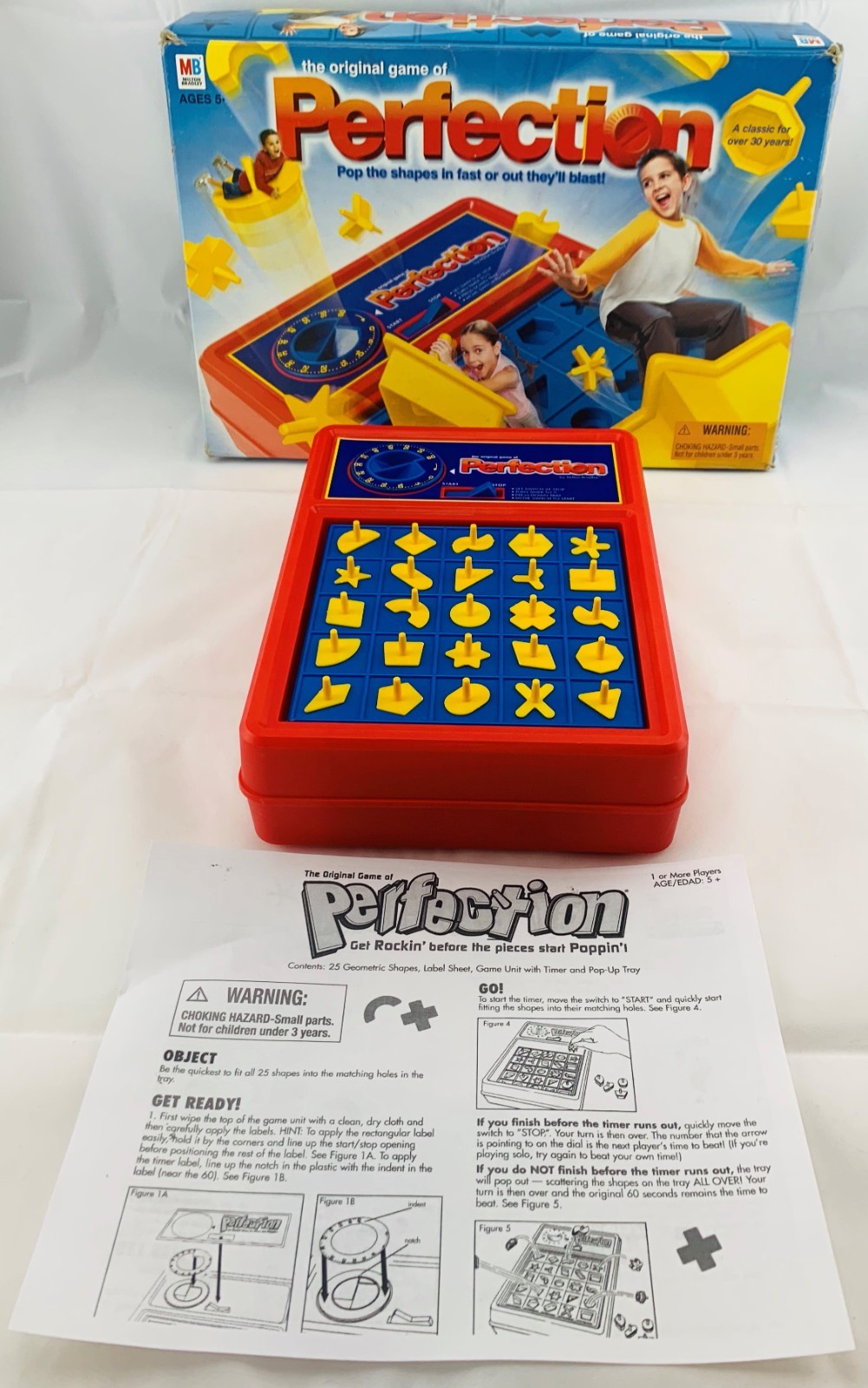 2003 Perfection Game by Milton Bradley Complete, Working in Great Cond FREE SHIP