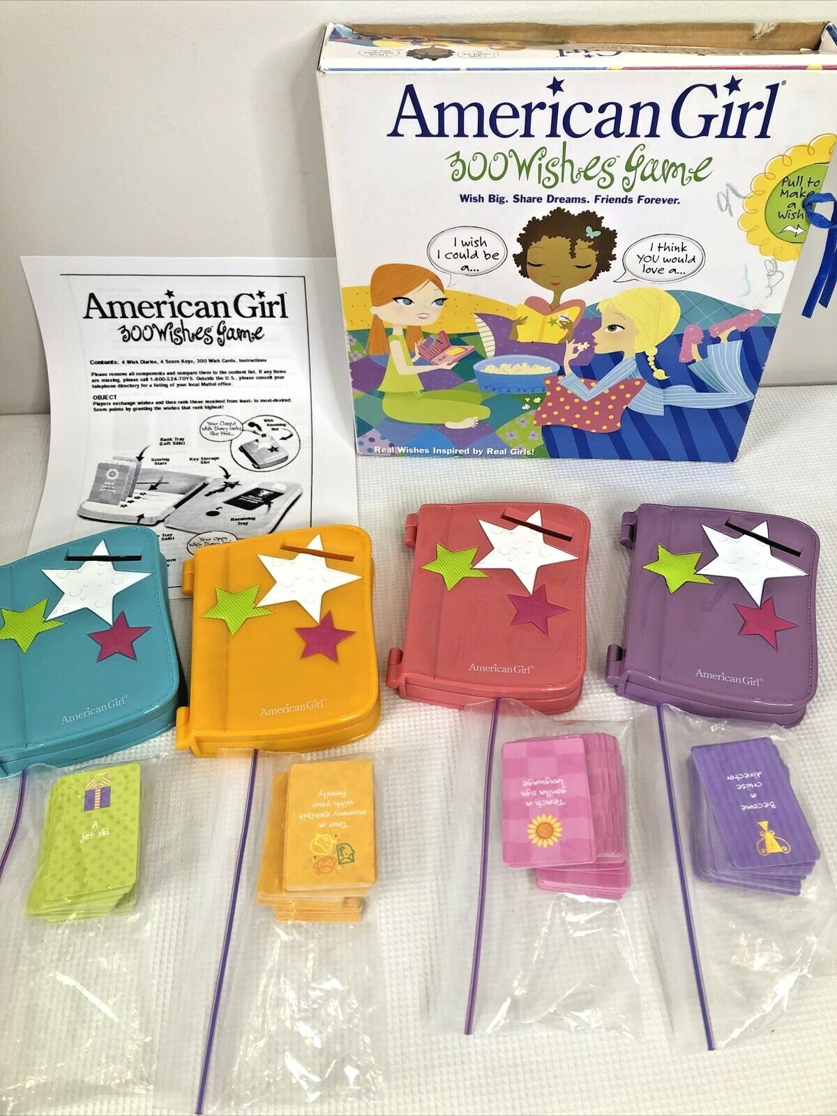 American Girl 300 Wishes Game Sleepover Slumber Party Great Gift 2-4 Players GUC