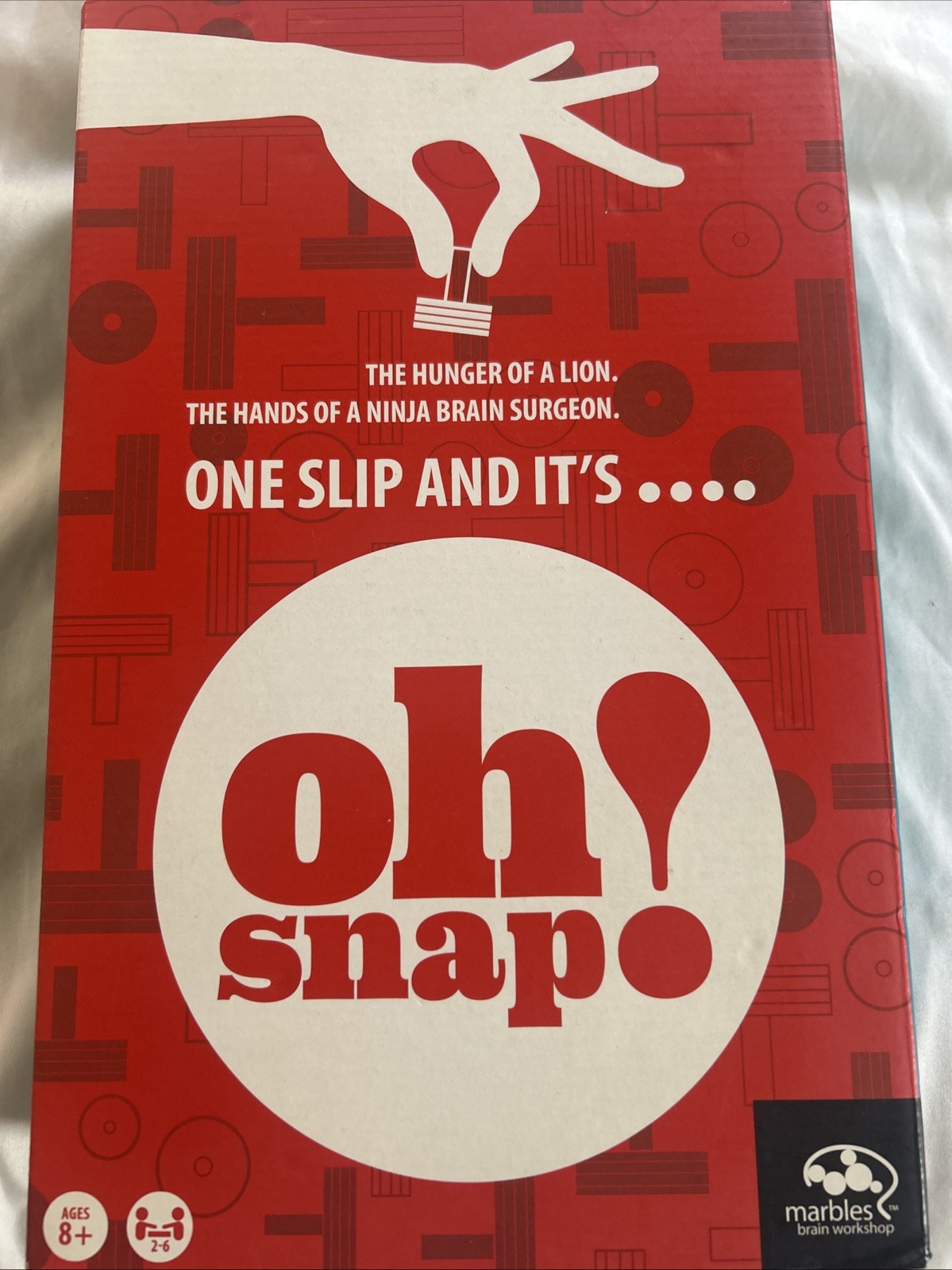 Oh Snap Game One Slip And It’s… Wooden Dexterity Marble Brain Workshop NEW A+