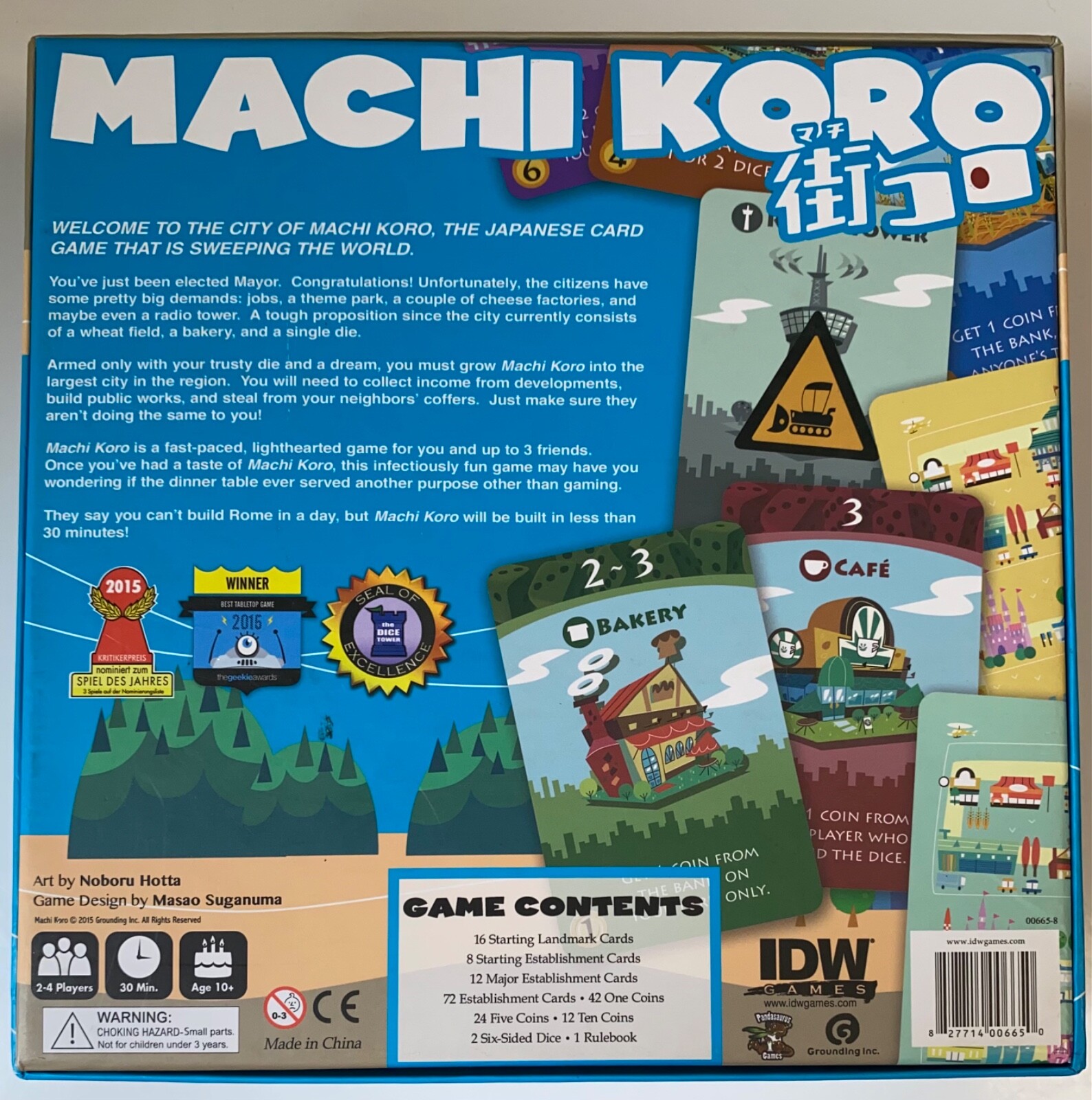 Machi Koro Board Game PandaSaurus Award Winning Japanese Card Game IDW Complete!