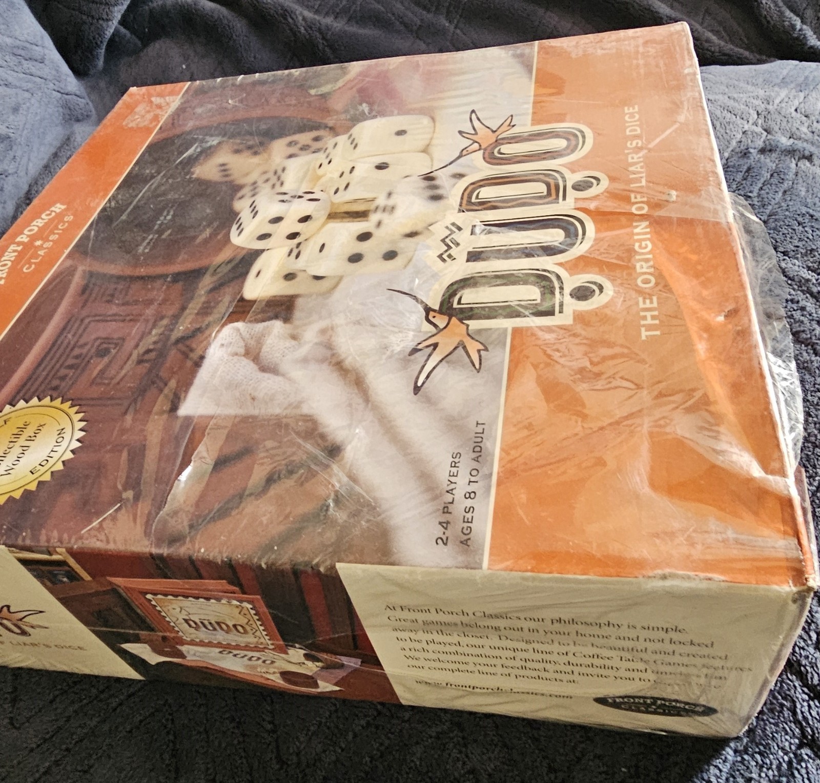 Front Porch Classics – DUDO The Origin of Liar’s Dice Bookshelf Collectible NEW