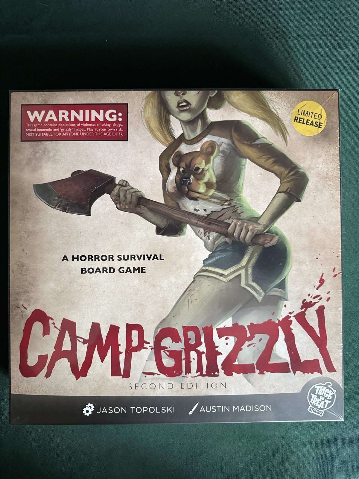 Camp Grizzly 2nd Second Edition Limited Release Kickstarter Sealed Board Game