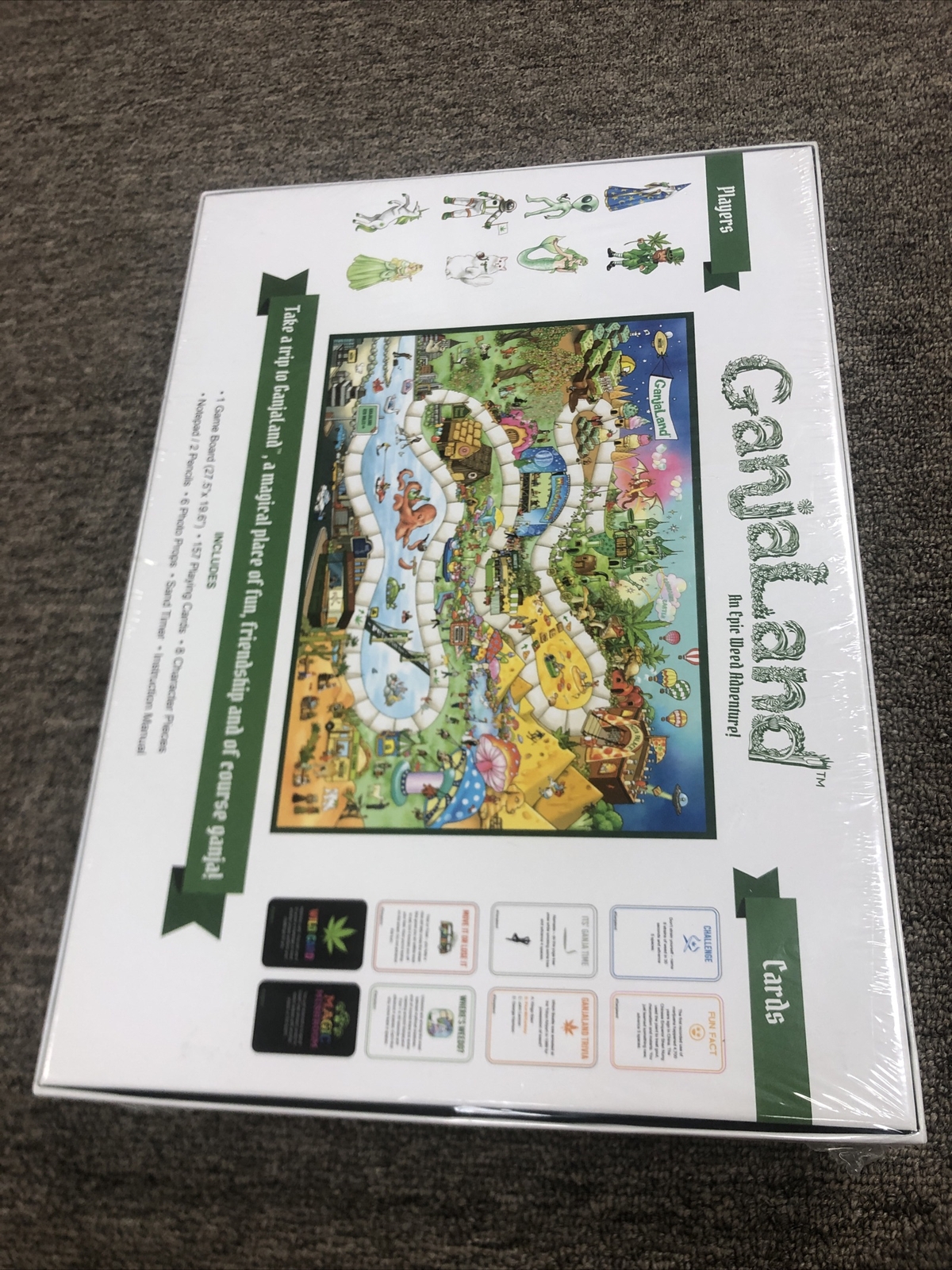 GanjaLand An Epic Weed Adventure Adult Board Game – New/ Sealed