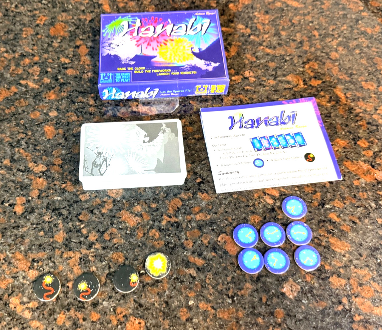 Hanabi Card Game R&R Games 2014 Edition Cooperative Strategy Family